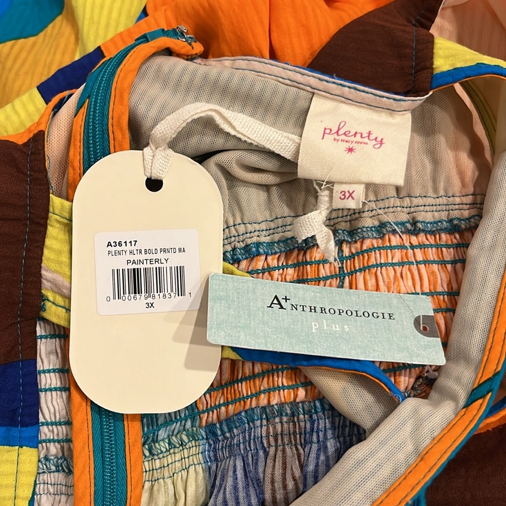 Anthro Tracy Reese Maxi Dress 3X Halter Boho Viral Luxury Statement NWT - Picture 11 of 12